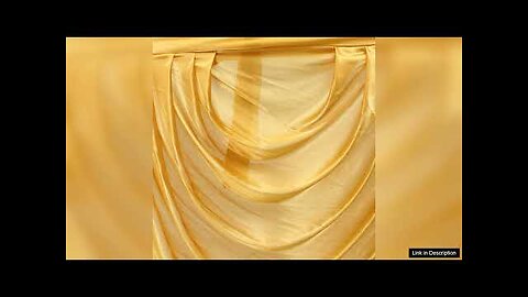 Customized Gold Ice Silk Satin Wedding Backdrop Swags Curtain Party Stage Wedding Review