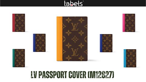 LV Passport Cover (M12827) by Labels. Best Quality.