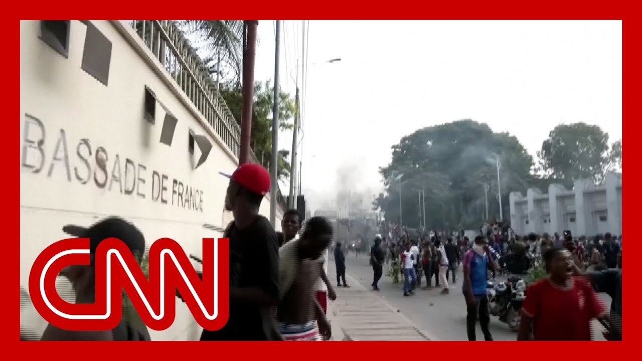 Protesters firebomb French embassy in Congo as rebels advance on Goma