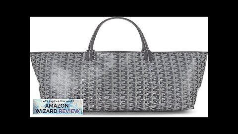 Goyard Pre-Loved Grey Goyardine Canvas Saint-Louis PM GreyClassic Goyard Saint-Louis Tote Review