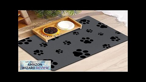 18"×30" Dog Food Mat-Absorbent Dog Mat for Food and Water No Stains Review