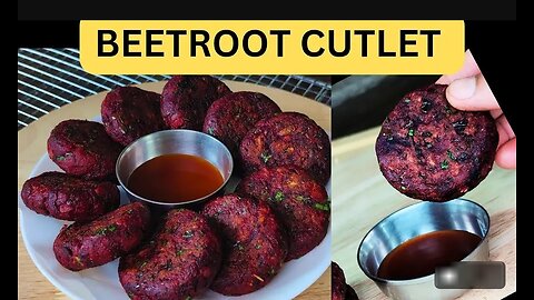 Beetroot Cutlet Recipe! A healthy and delicious snack recipe!