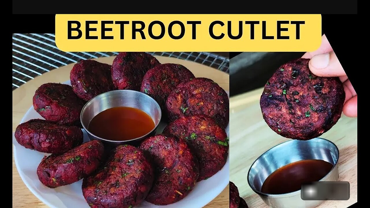 Beetroot Cutlet Recipe! A healthy and delicious snack recipe!