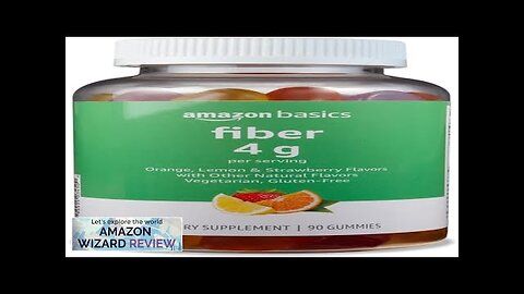 Amazon Basics (previously Solimo) Fiber 4g Gummy Digestive Health Supports Regularity Review