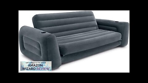 Intex 66552EP Inflatable Pull-Out Sofa: Built-in Cupholder – Velvety Surface – 2-in-1 Review