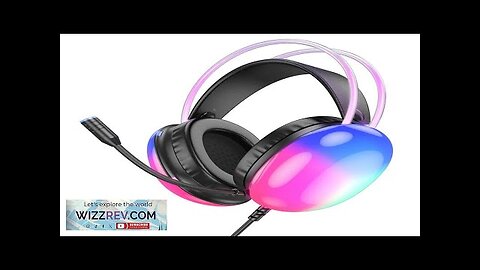 HOCO W109 Wired Headphone 50mm Speaker Coloful Light Effect Gaming Headset Review