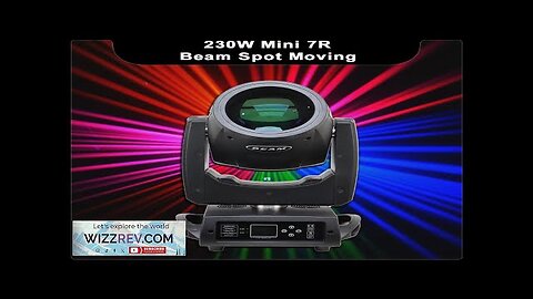 MINI 230W 7R Beam Spot Moving Head Light Fog Rainbow For DJ Review