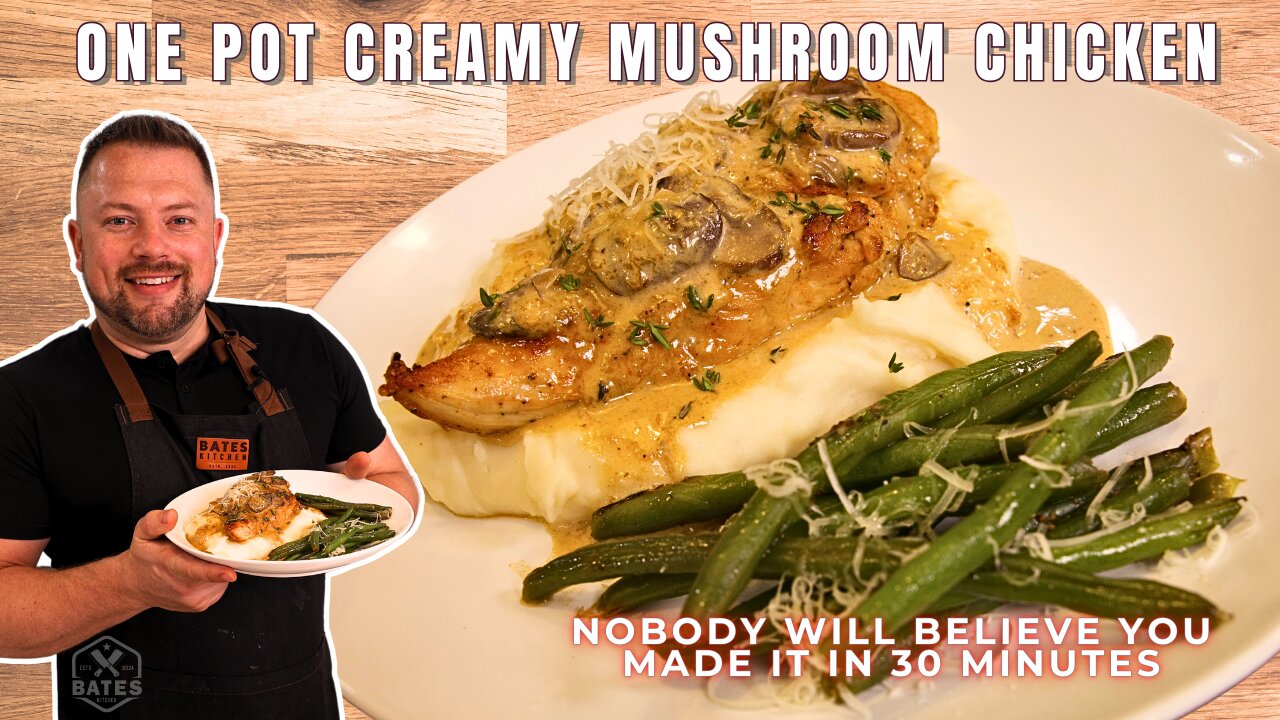 Easy One-Pot Creamy Mushroom Chicken | The Ultimate One-Pot Comfort Meal