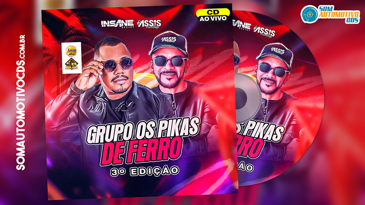 CD GRUPO OS PIKAS DE FERRO 3ª EDIÇÃO - INSANE DJ E MC ASSIS AO VIVO