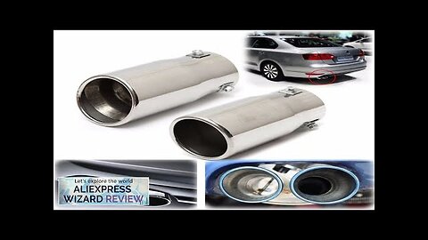 Car Auto Muffler Steel Stainless Trim Tail Tube Vehicle Chrome Exhaust Pipe Review