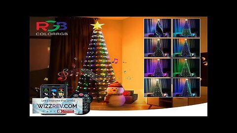 Smart Christmas Tree Toppers Lights Multicolor Fairy LED Star String Waterfall Xmas Review