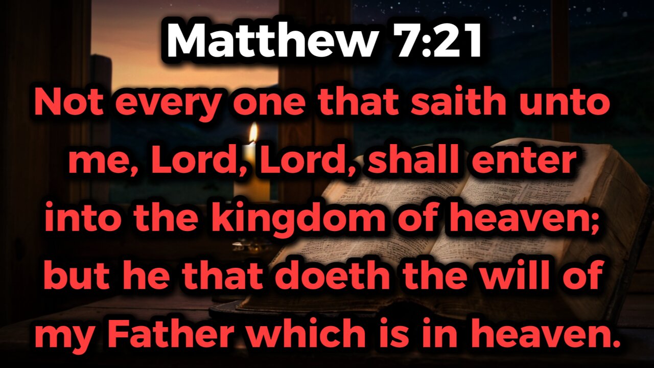 Matthew 7:21-23