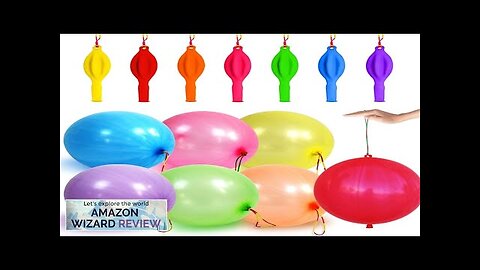 30Pcs Punch Balloons Thickened Neon Punching Balloon Heavy Duty with Rubber Band Review