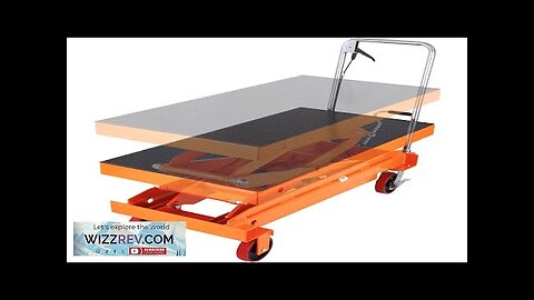 VEVOR Hydraulic Lift Table Cart 1760lbs Capacity 59" Lifting Height Manual Double Review