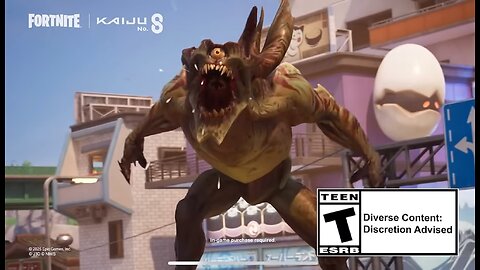 Fortnite x kaiju no.8 collab trailer