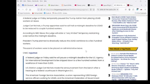 BREAKING: Judge Temporarily Pauses Trump Admin From Placing Thousands of USAID Workers on Leave