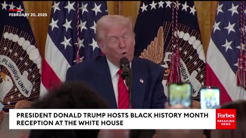 Trump hosts black history month