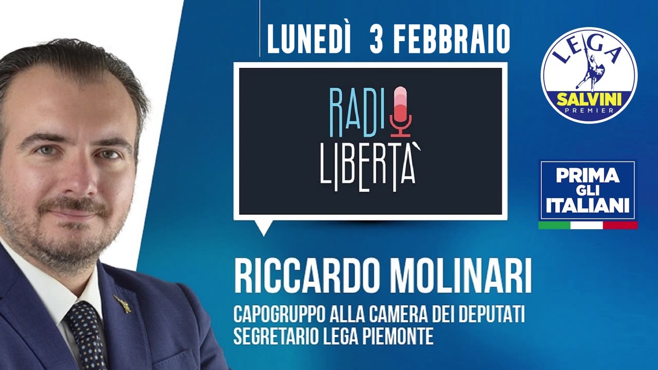 🔴 QUI PARLAMENTO - On. Riccardo Molinari, Capogruppo Camera Lega, a Radio Libertà (03/02/2025)