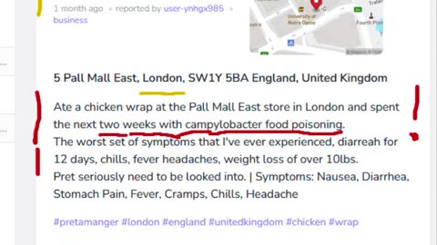 Prêt à Vomir - Prêt à Mourir - Food Poisoning at Pret A Manger