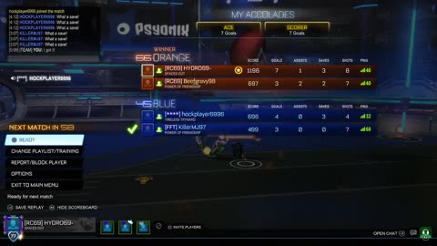 Sweating Hard in Rocket League