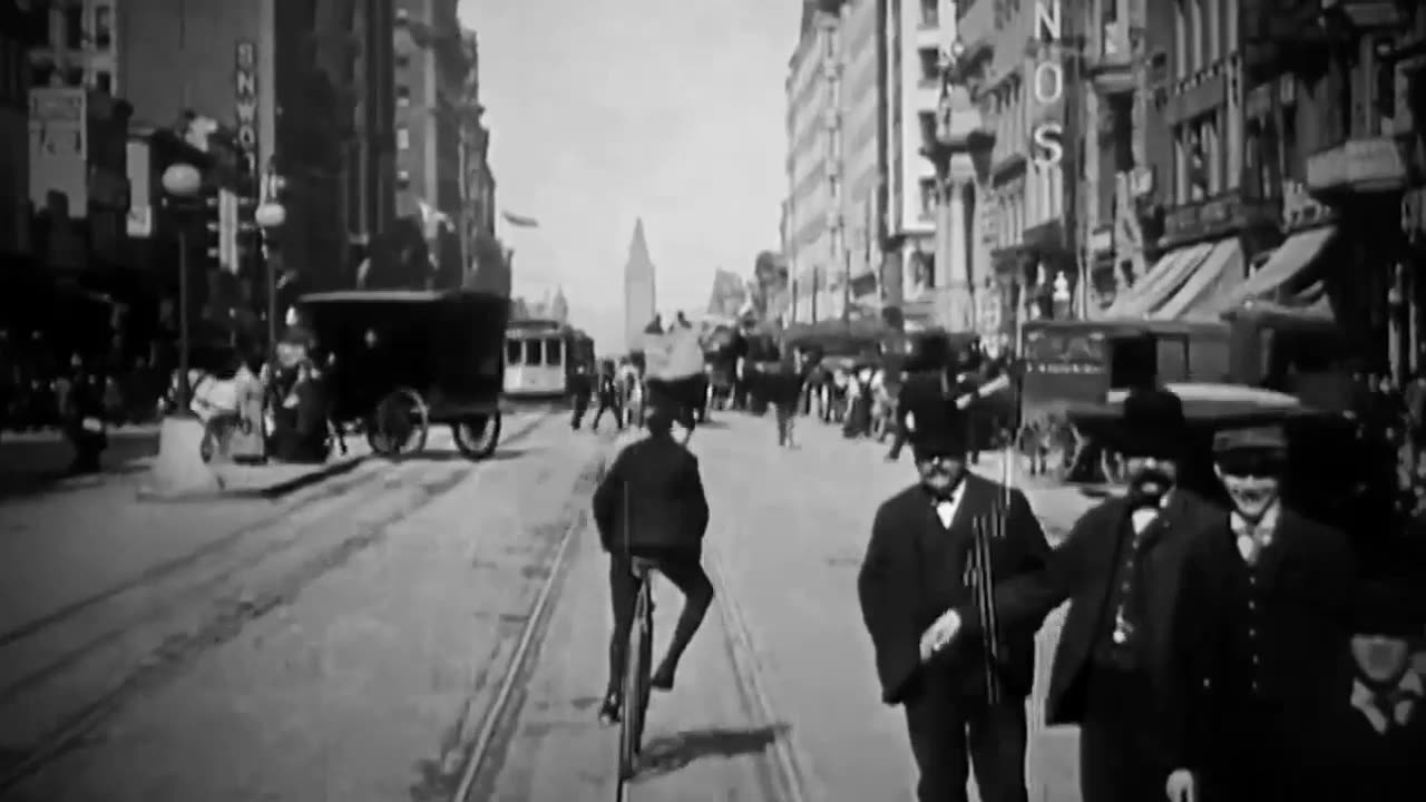 San Francisco 1906: Journey Along the Tracks to the Ferry Building Marketplace