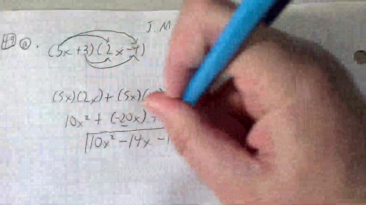Saxon Algebra 1 Lesson 49 (a)