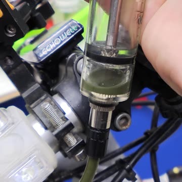 What will happen to the oil in a bicycle hydraulic brake if there is no change