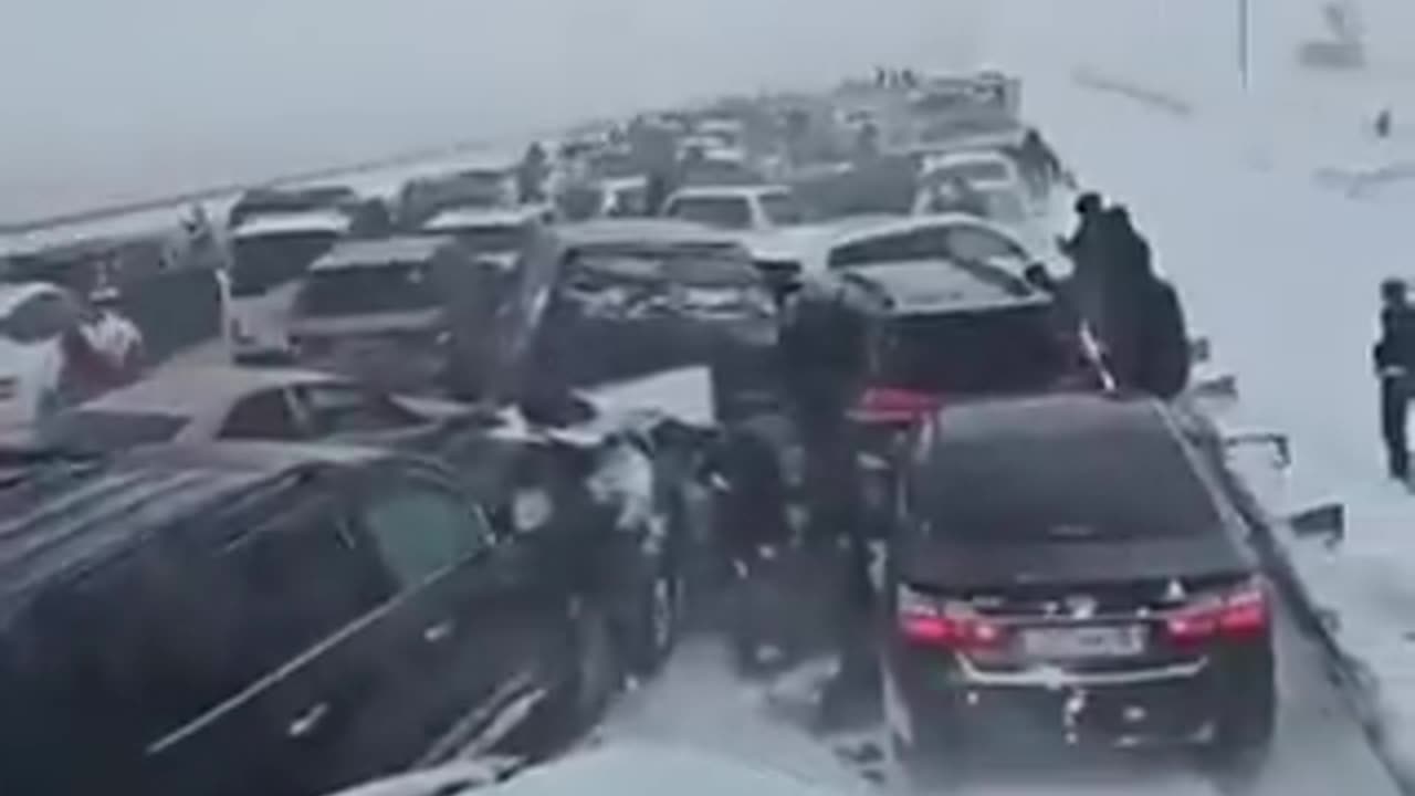 95 car pileup on Kazakhstan highway amid storm and poor visibility