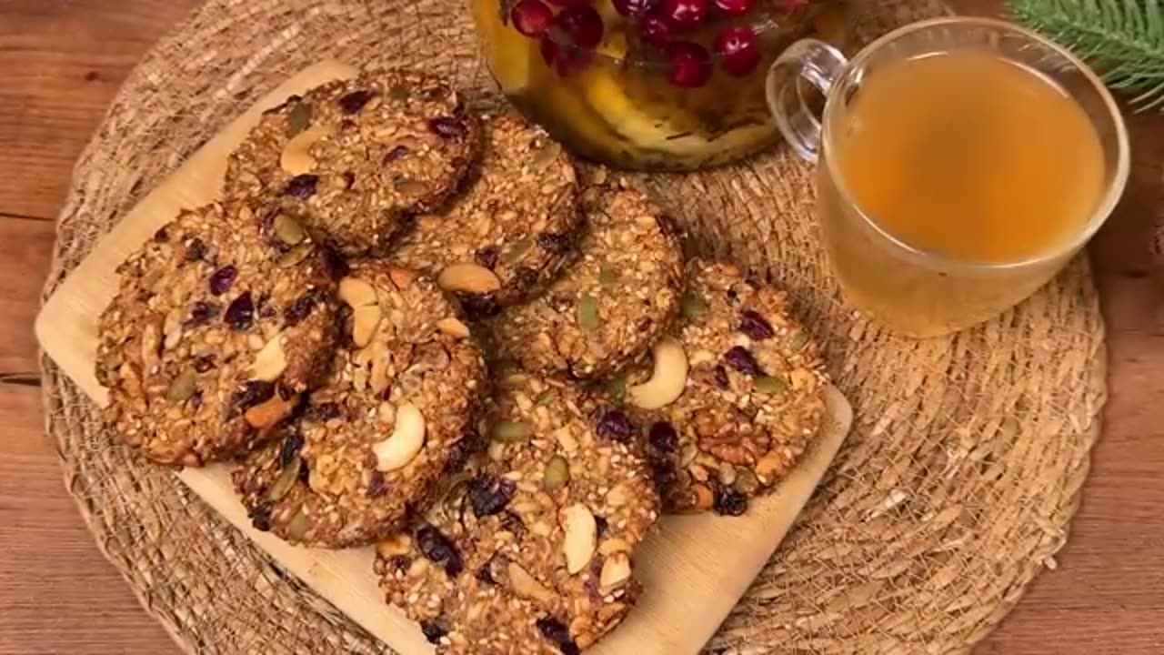 Not eating sugar?? Here's a healthy cookies without sugar, butter and flour!!