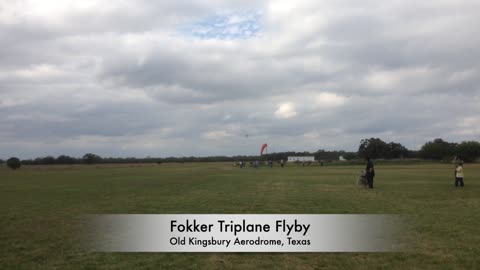 Fokker Triplane Flyby - Flying Warbirds