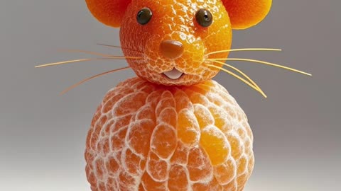 After a busy night, I finally finished making the orange mouse