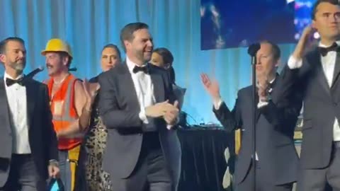 JD Vance, incoming Vice President, dances the YMCA dance with Village People!