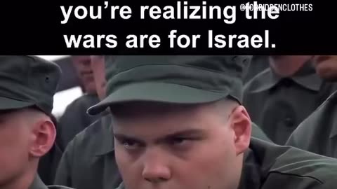 When you're American military, then realize you're actually fighting for Israel