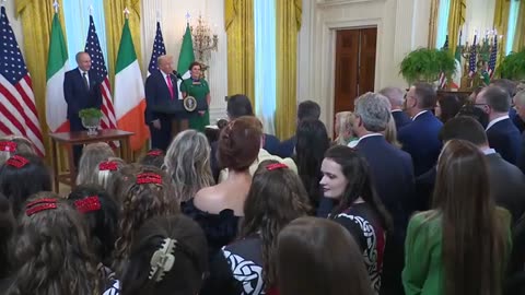 Remarks Donald Trump Hosts a St. Patrick's Day Reception at The White House - March 12, 2025