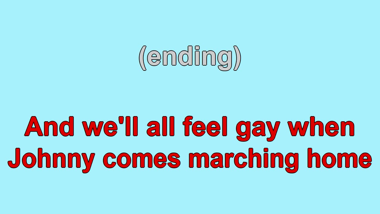 When Johnny comes Marching Home (1863)