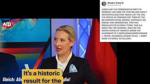 Germany: Alice Weidel's first election remarks are in