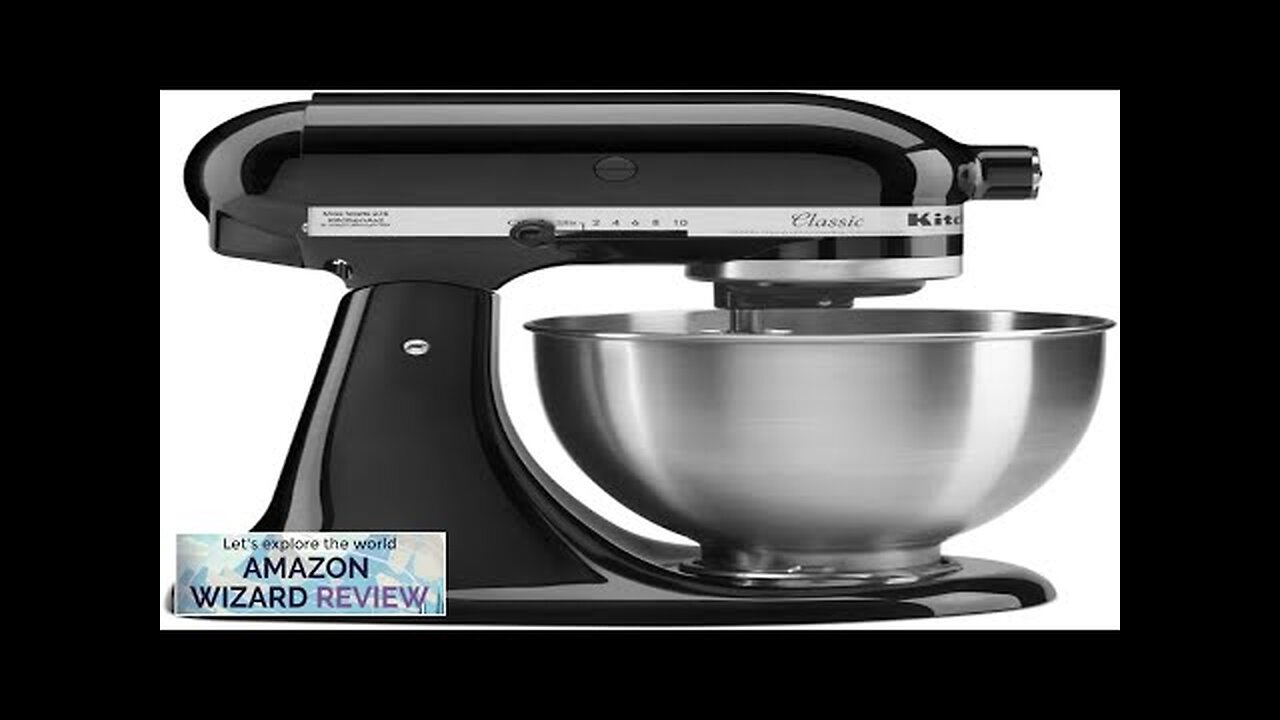 KitchenAid Classic Series 4.5 Quart Tilt-Head Stand Mixer K45SS, Onyx Black Review