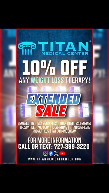 Tomorrow is your LAST CHANCE for EXTENDED 10% OFF Titan Medical Weight Loss Specials!!