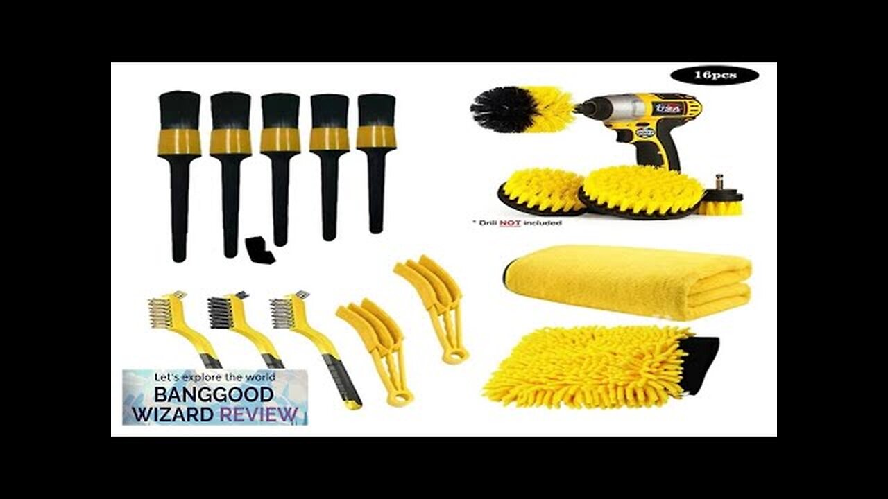 16PC/set Attachable Electric Drill Brushes for Cleaning Pool Tile Flooring Brick Ceramic Review