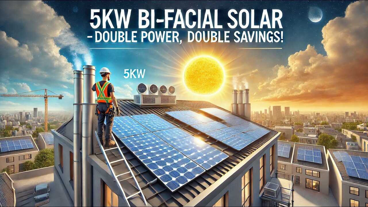 5kW Bi-Facial Rooftop Solar – More Power, More Savings!