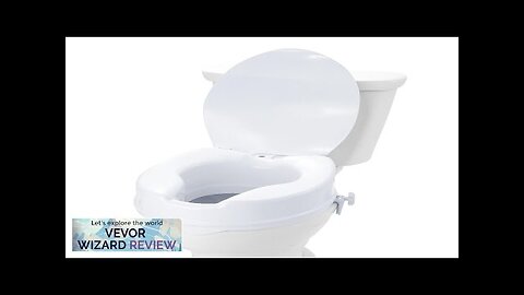 VEVOR Raised Toilet Seat 4" Height Raised 300 lbs Weight Capacity Universal Review