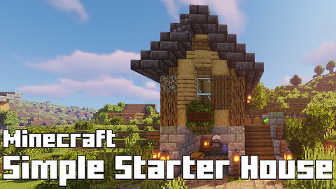 Minecraft Simple Starter House - Quick and Easy Build