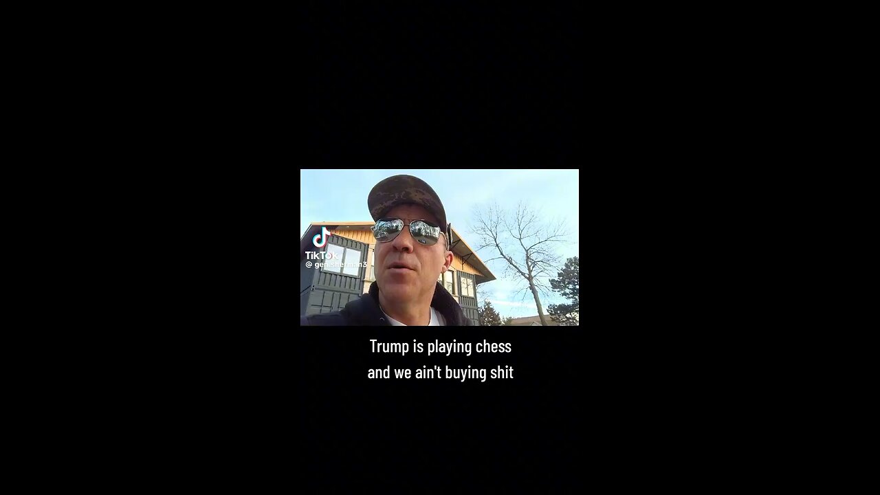 Trump is not playing.