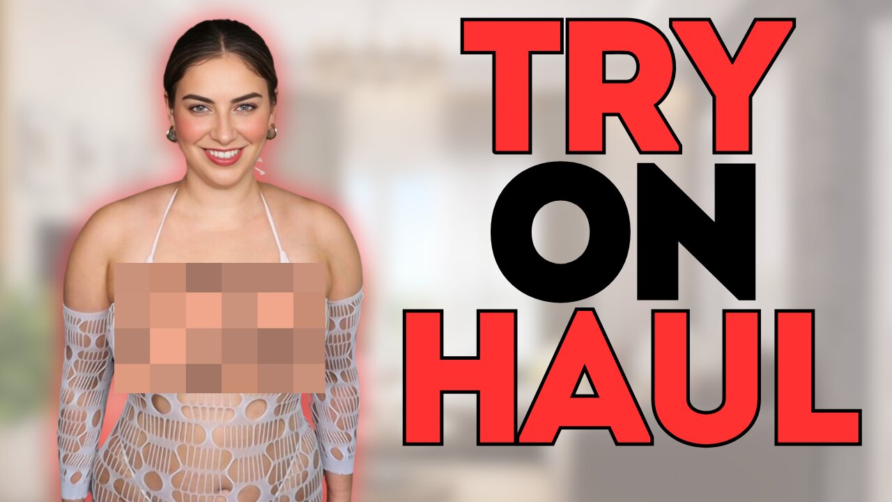 FISHNET DRESS TRY ON HAUL! 4K