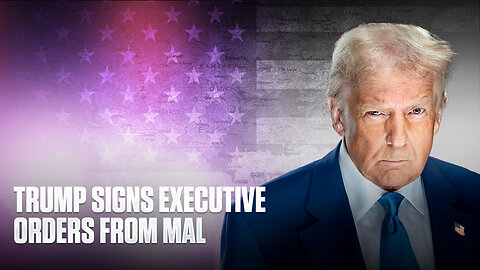 President Trump Signs EO at MAL