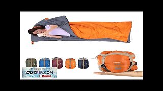 LIXADA 190*75cm Envelope Sleeping Bag Adult Camping Outdoor Mini Walking beach Sleeping Review