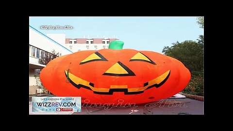 Giant Outdoor Halloween Inflatable Smiling Pumpkin Head Model Air Blown Punpkin Balloon Review