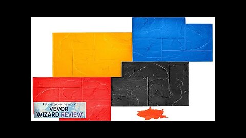 VEVOR Concrete Texturing Skin 24"x24" Concrete Stamps Mats Set Polyurethane Concrete Review