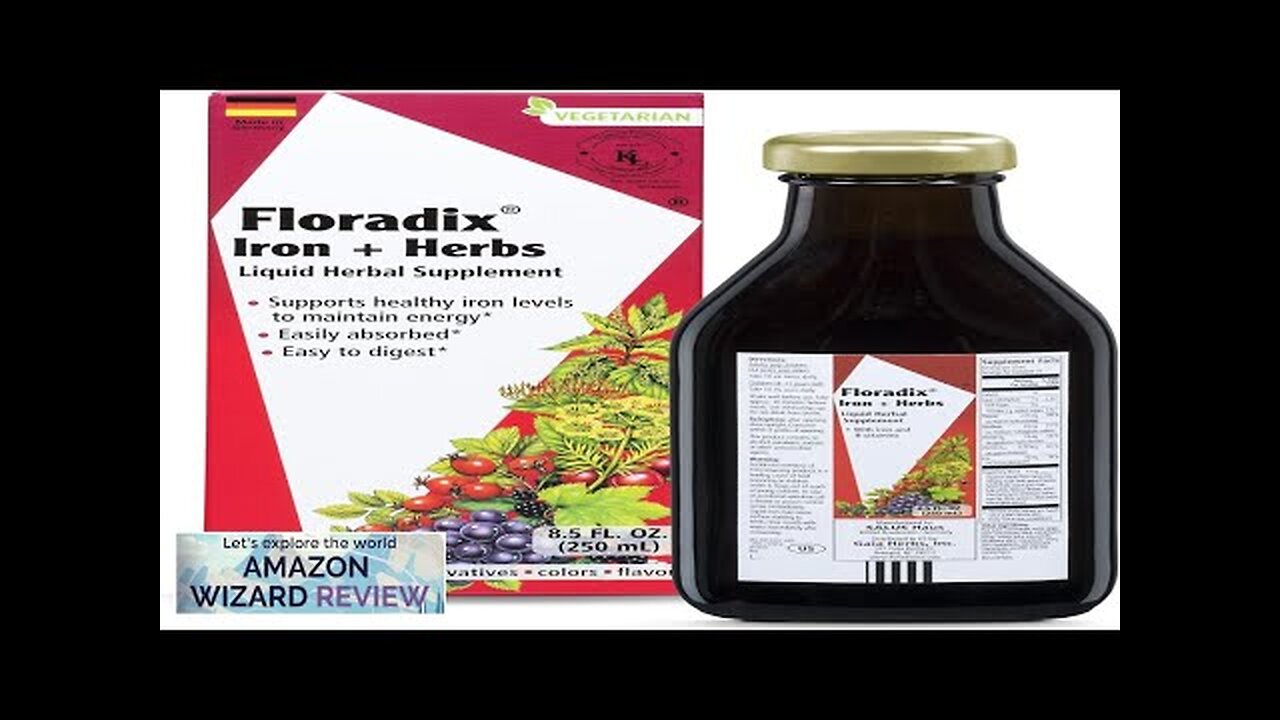 Floradix Iron & Herbs Liquid Herbal Supplement for Energy Support Review