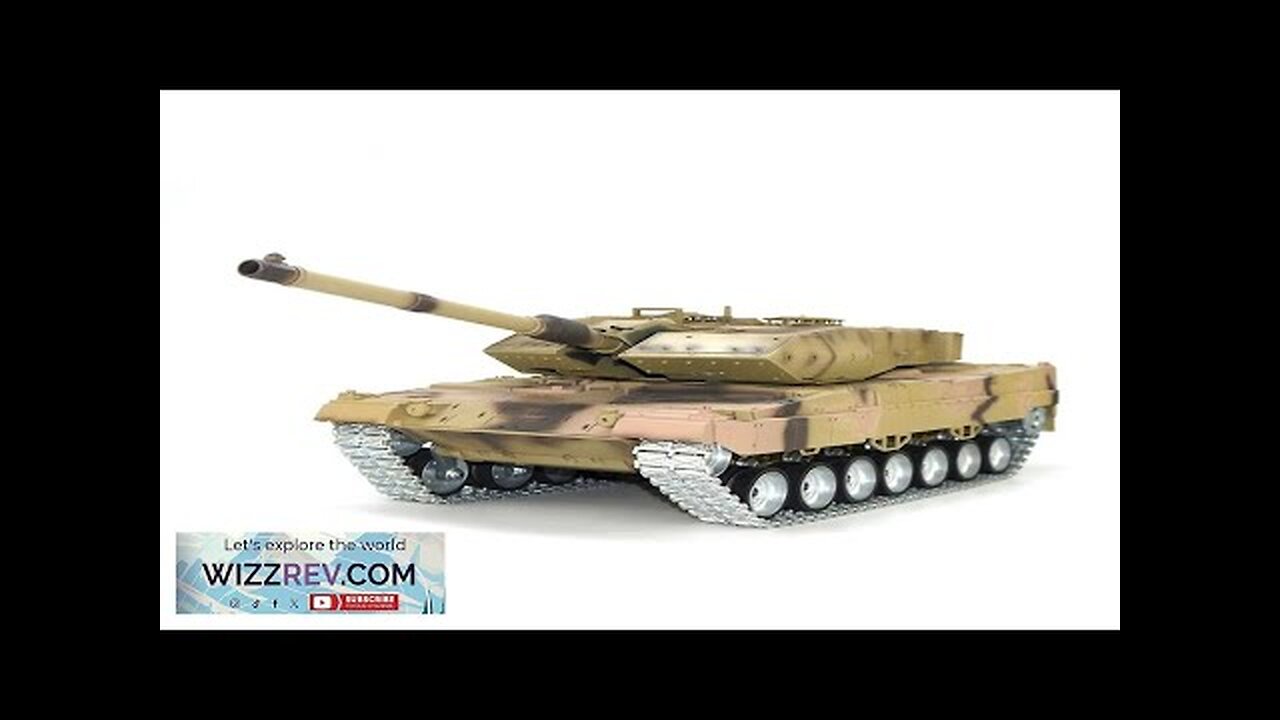 Tongde Model Leopard 2A7 1/16 2.4G RC Main Battle Tank Smoke Sound Review